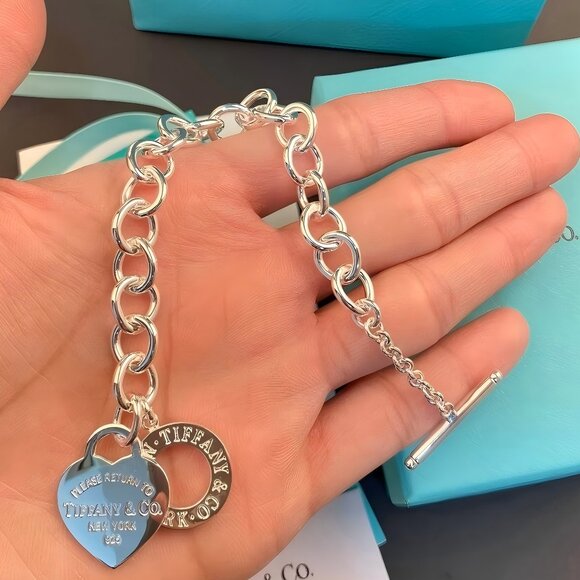 None Jewelry - Tiffany & Co Silver T Wire Bracelet